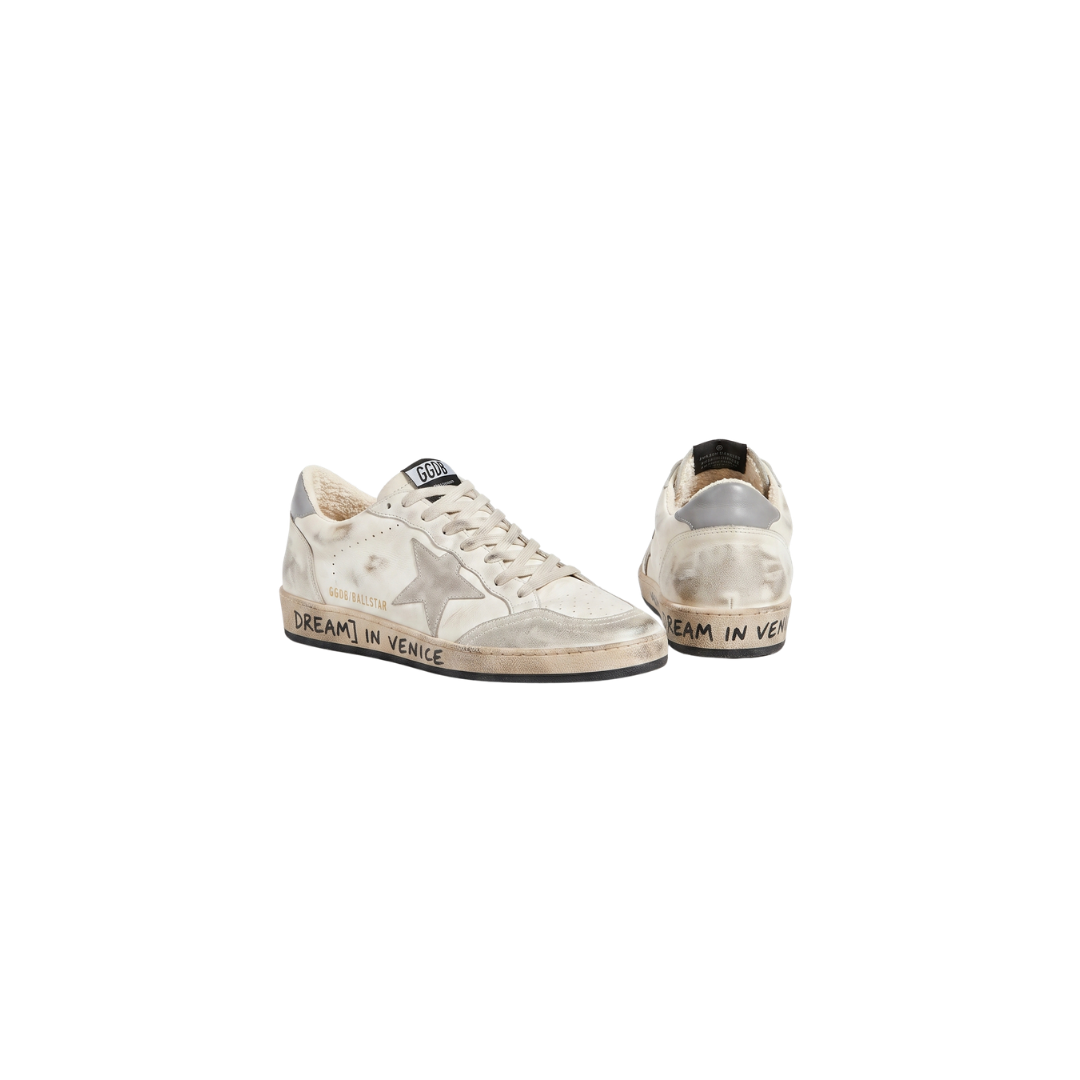 GOLDEN GOOSE BALLSTAR ESTRELLA GRIS PELUCHE INTERIOR